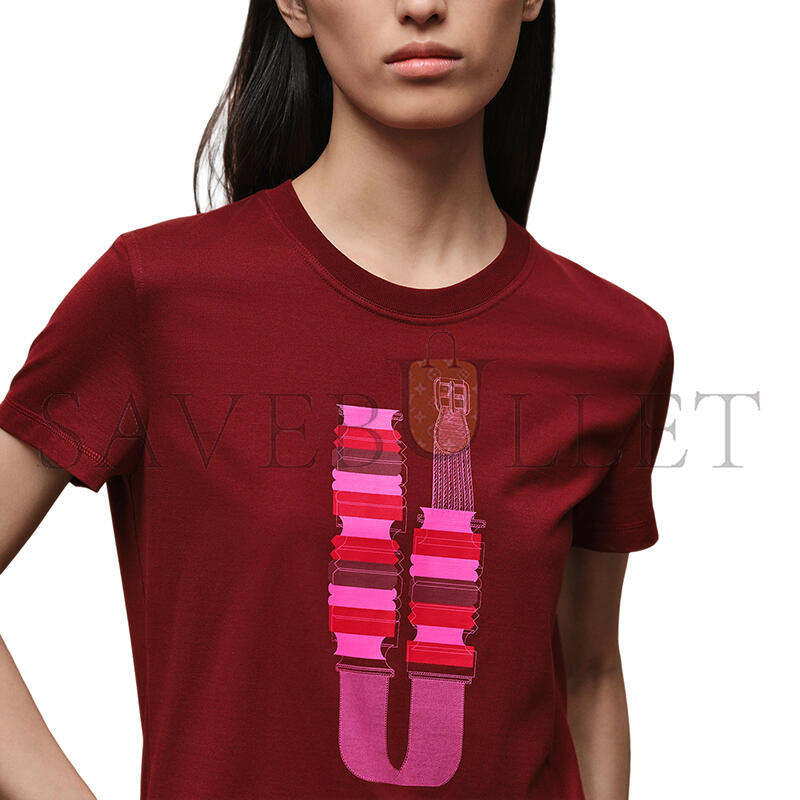 HERMES PRINTED STRAIGHT T-SHIRT H6E4647DA3V34